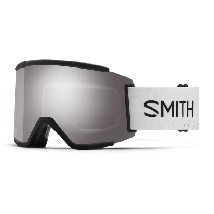 Smith Squad XL White, Platinum Mirror