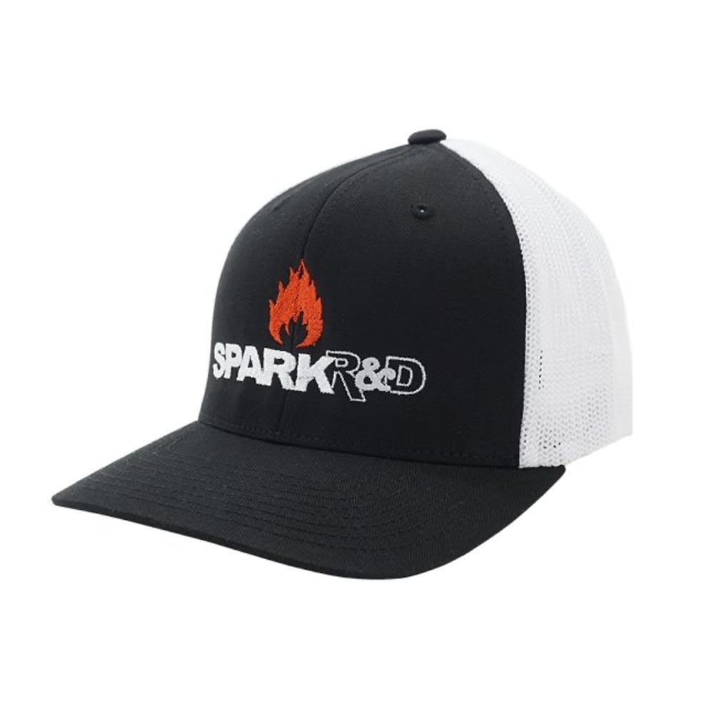 Spark Logo Hat, Black/White