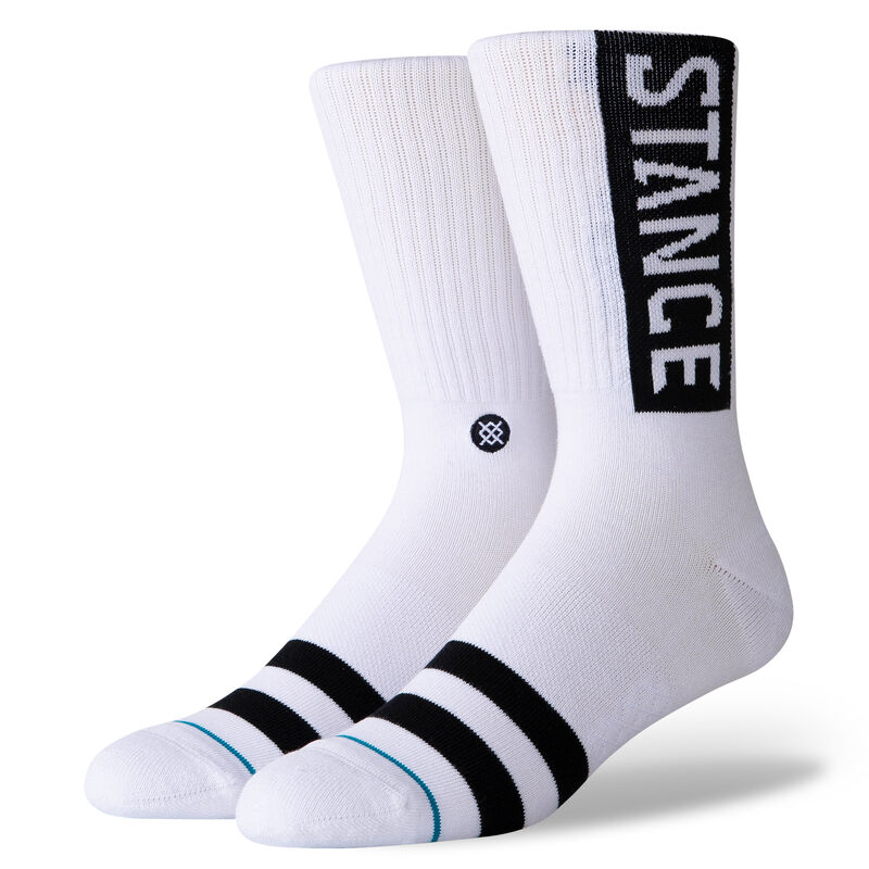 Stance OG Crew Socks, White