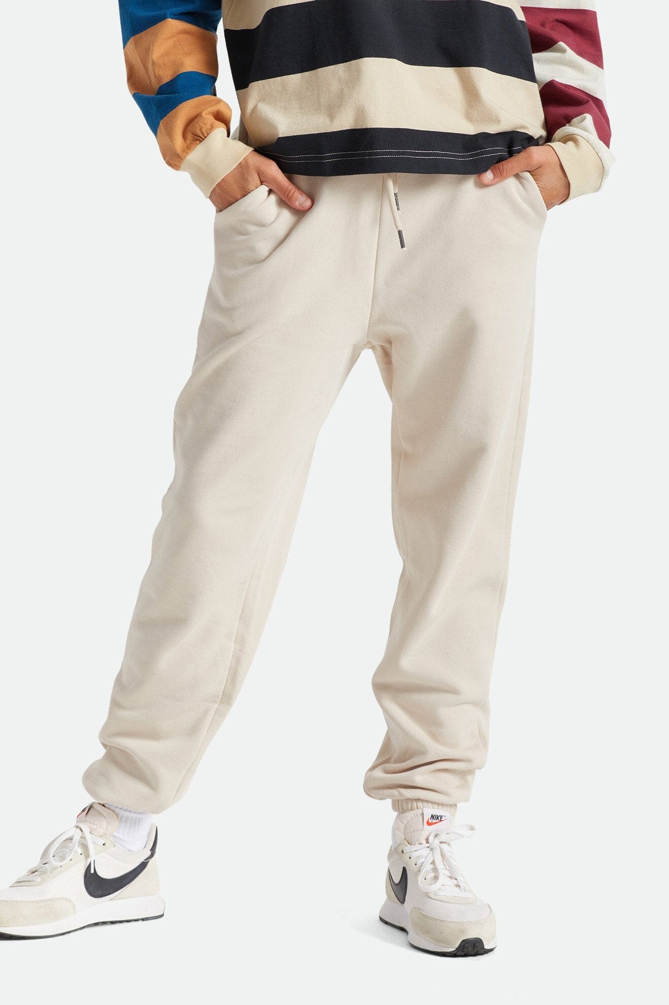 Brixton WMNS Weekender Sweatpant, Beige Brixton WMNS Weekender Sweatpant, Beige