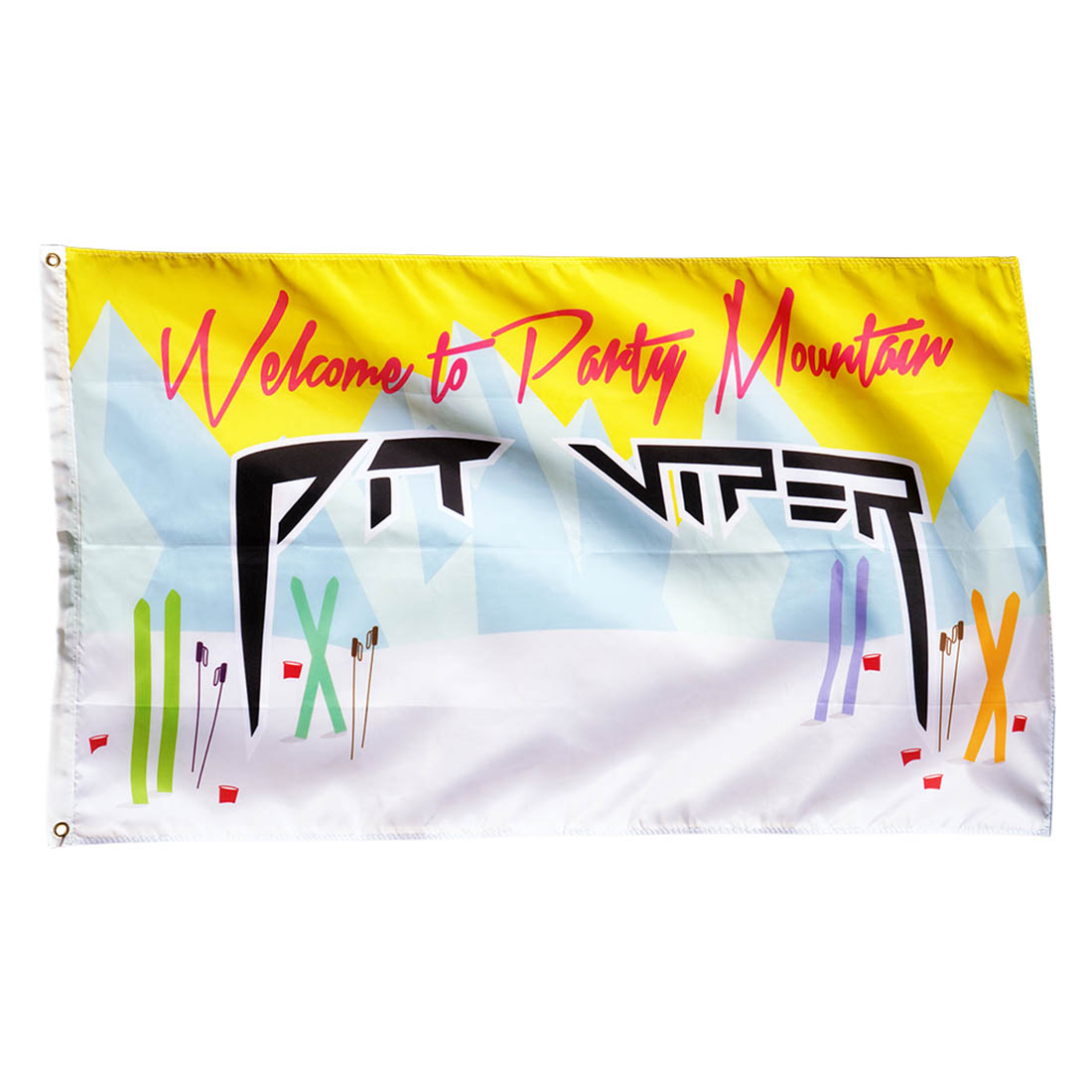 Pit Viper Party Mountain Flag