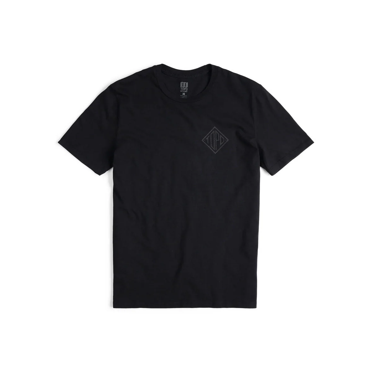 Topo Designs Small Diamond Tee, Black