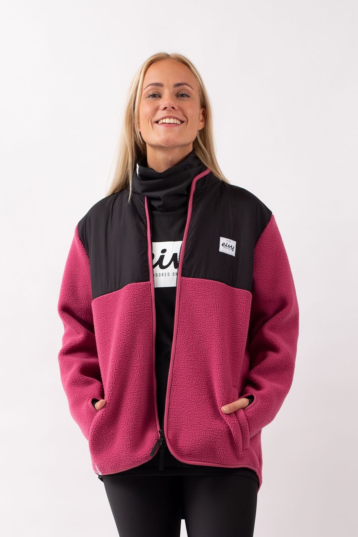 Eivy Bear Sherpa Jacket, Rasberry Eivy Bear Sherpa Jacket, Rasberry