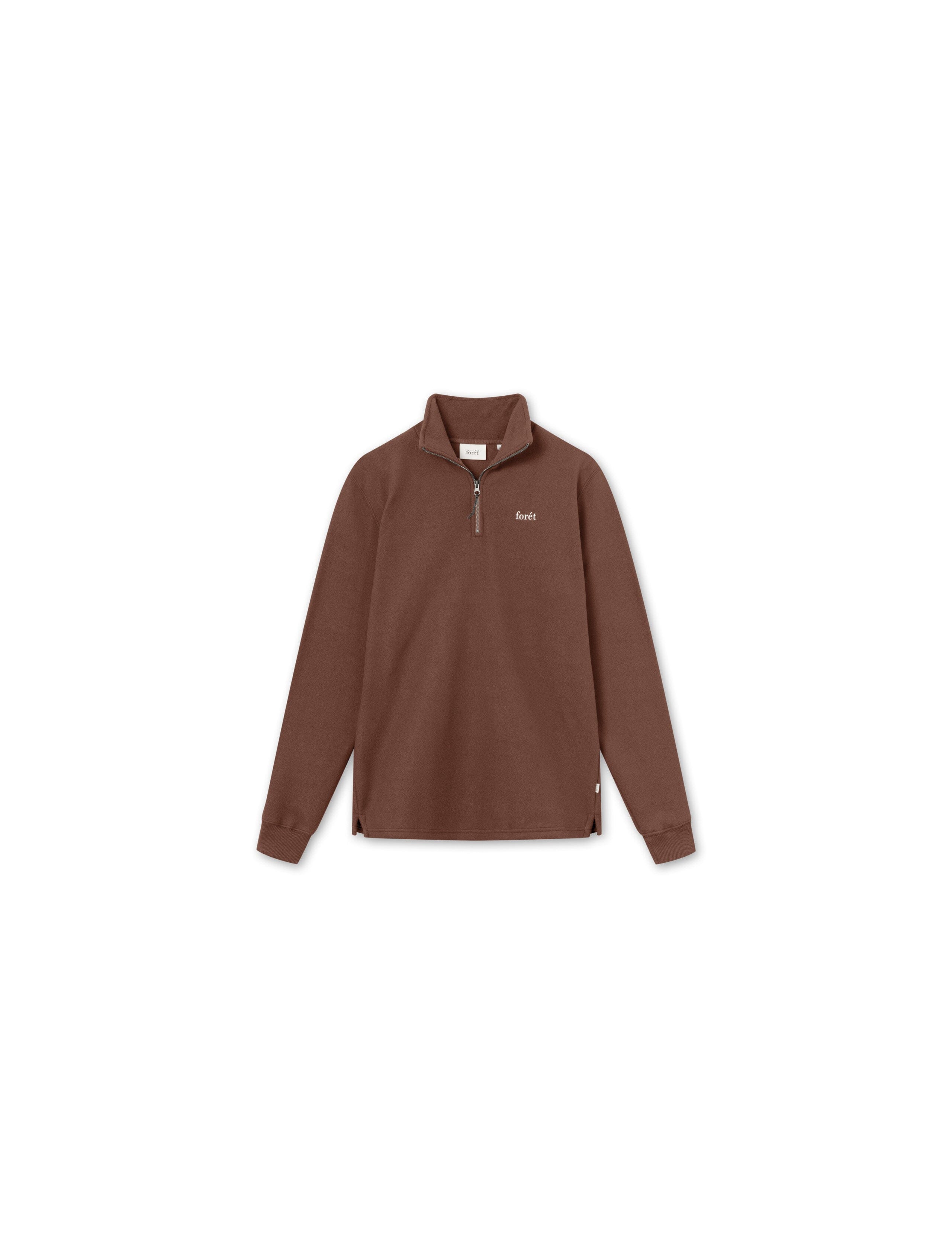 Forét Motion Half Zip Deep Brown