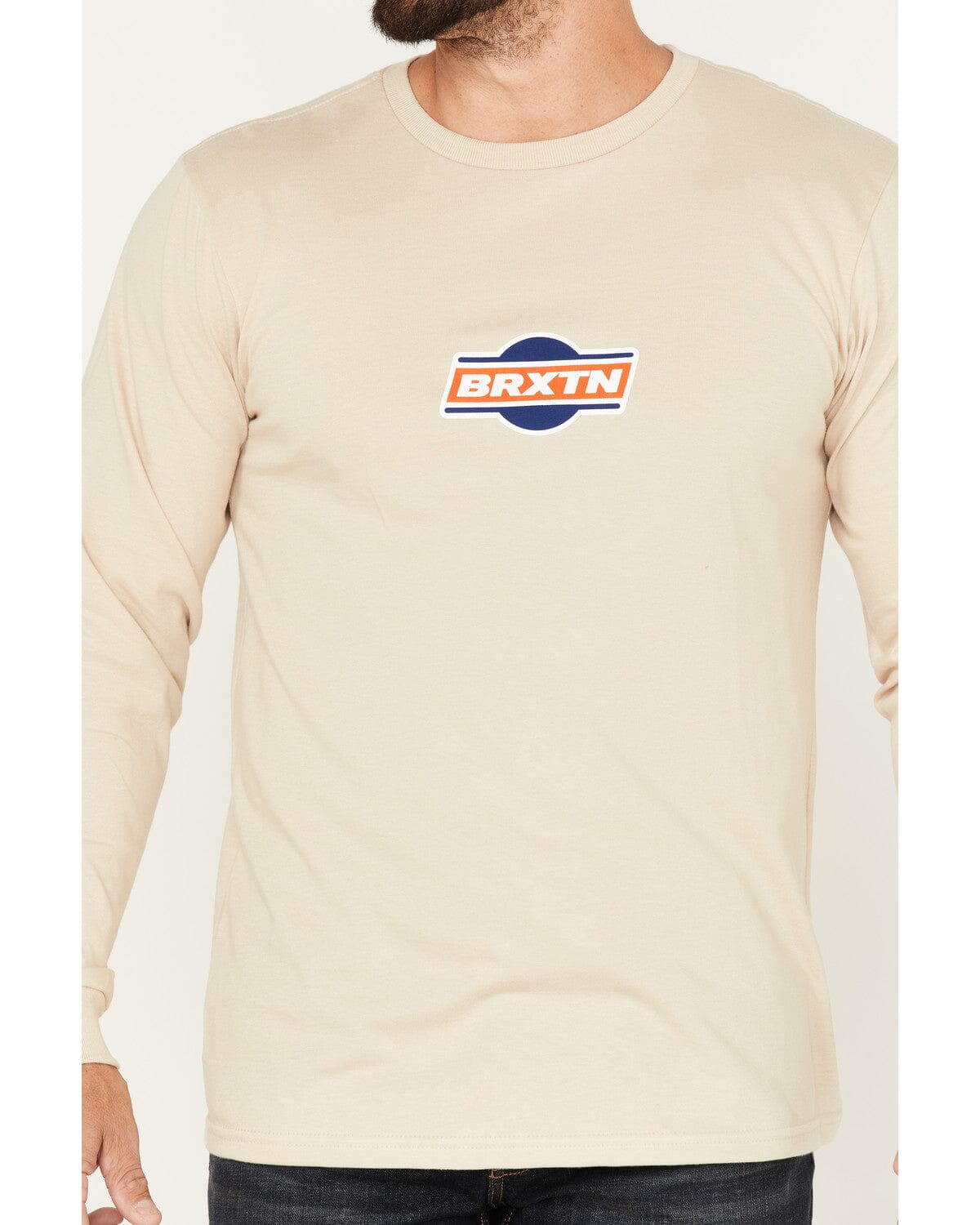 Brixton Bart L/S Standard Tee, Cream Brixton Bart L/S Standard Tee, Cream
