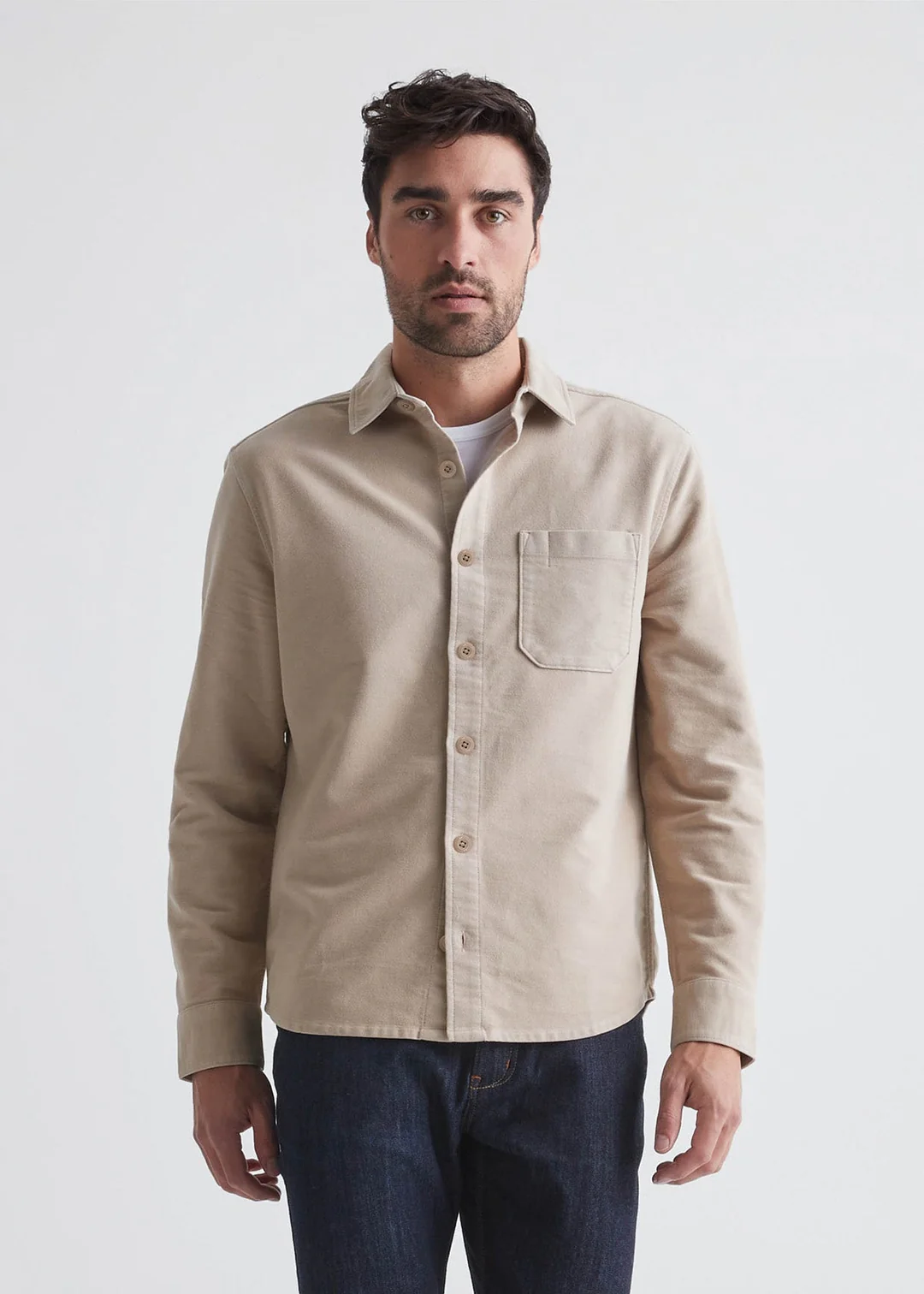 DUER No Sweat Moleskin Shirt, Almond DUER No Sweat Moleskin Shirt, Almond