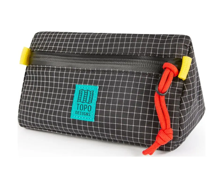 Topo Designs Bike Bag Mini, Black/White