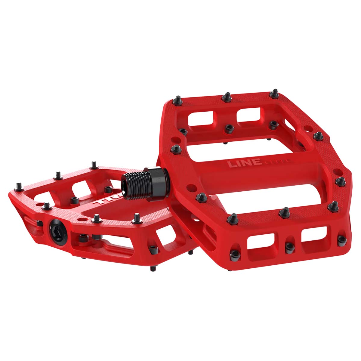 Trek Line Elite Flat Pedal, Radioac. Red