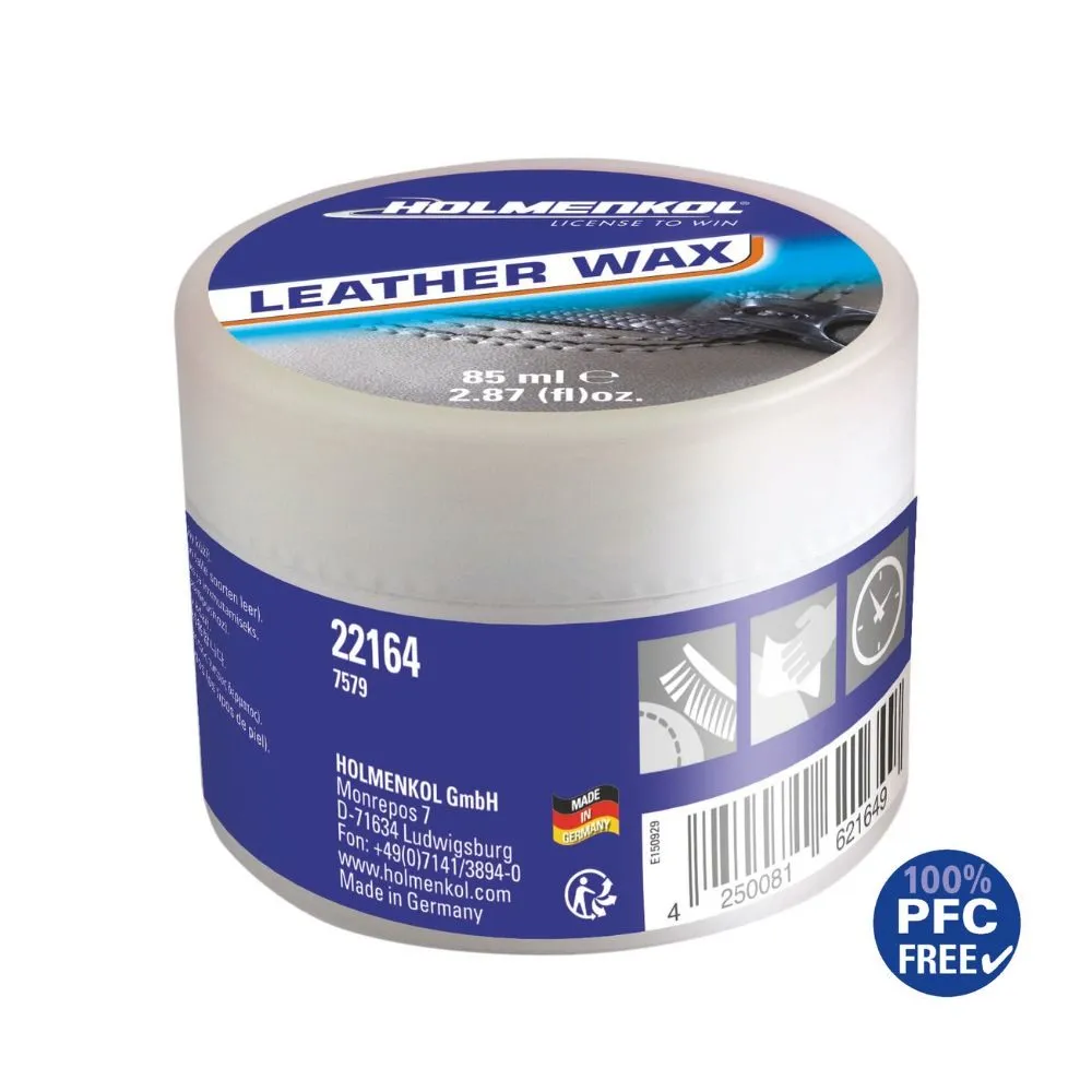 Holmenkol Leather Wax Shoe Care, 85ml