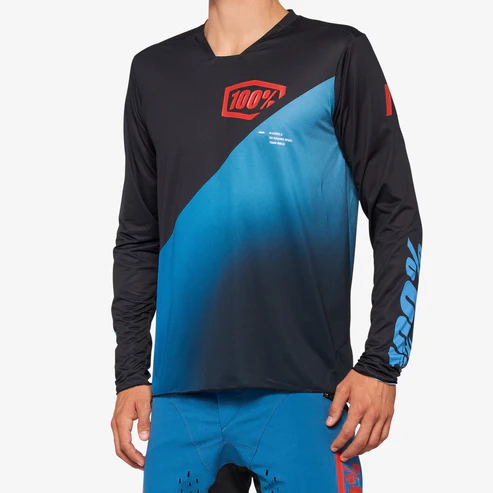 100% R-Core X Jersey Black/Slate Blue