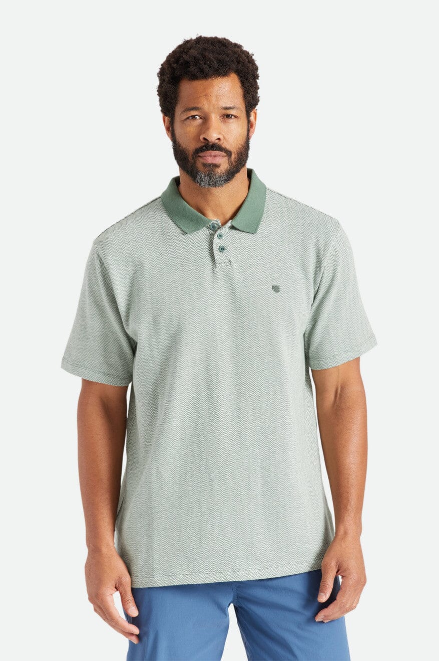 Brixton Shield Herringbone S/S Polo