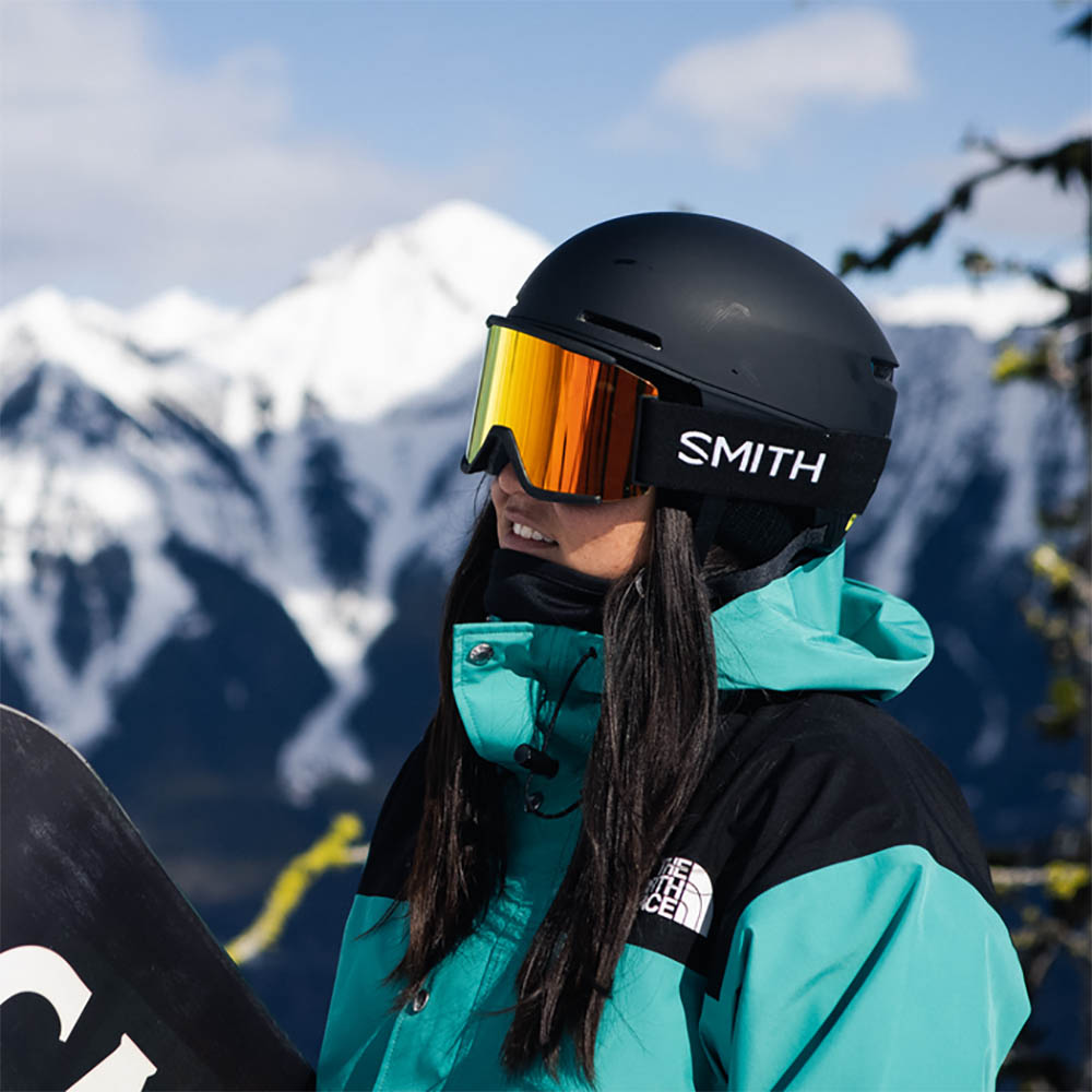 Smith Squad XL Black, Everday Red Mirror