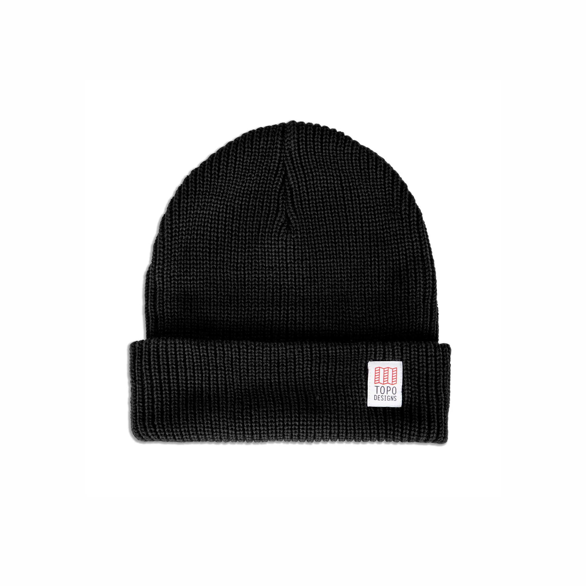 Topo Designs Watch Cap Beanie, Black Topo Designs Watch Cap Beanie, Black