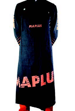 Maplus Skiman Apron Black Jeans Fabric
