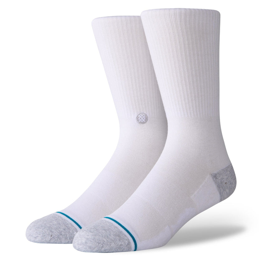Stance Icon Crew Socks St 200, White Stance Icon Crew Socks St 200, White