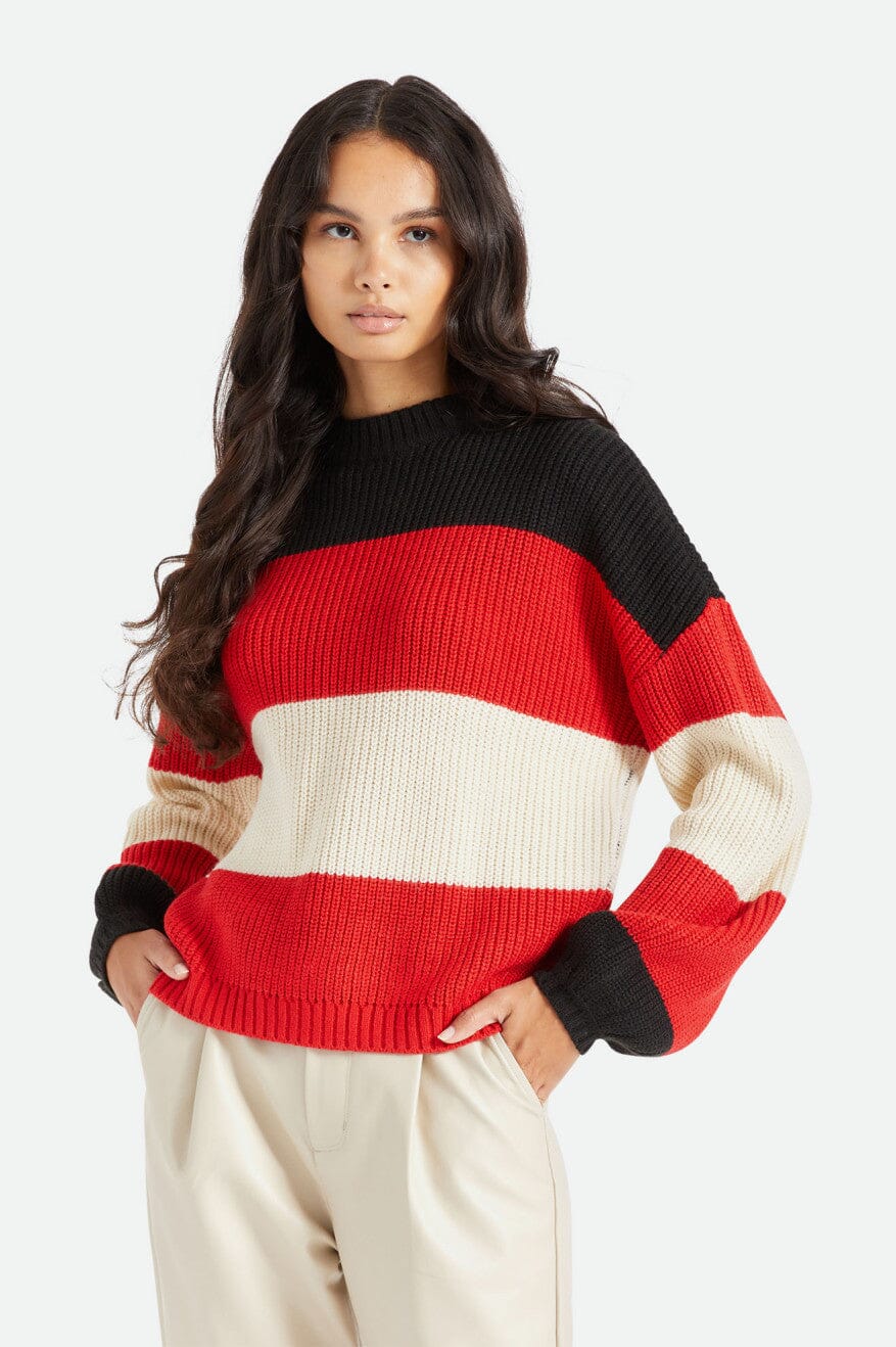 Brixton WMNS Madero Sweater, Mars Red Brixton WMNS Madero Sweater, Mars Red