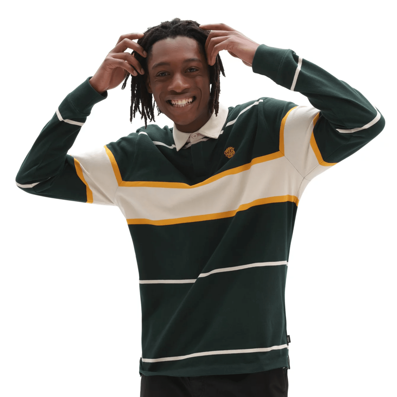 Vans 66 Champs Rugby L/S, Green Vans 66 Champs Rugby L/S, Green
