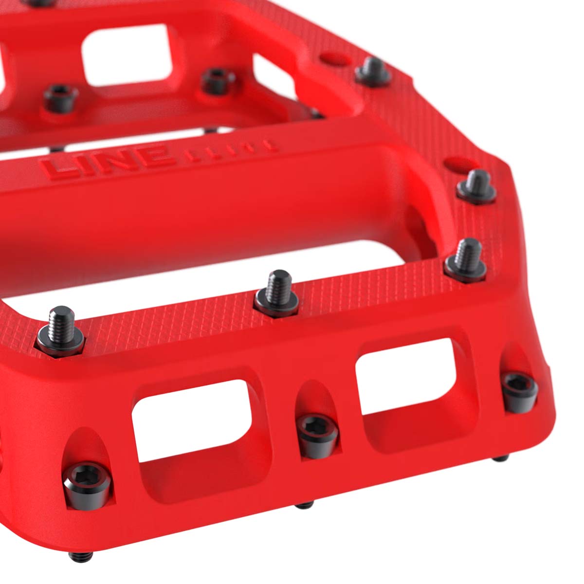 Trek Line Elite Flat Pedal, Radioac. Red