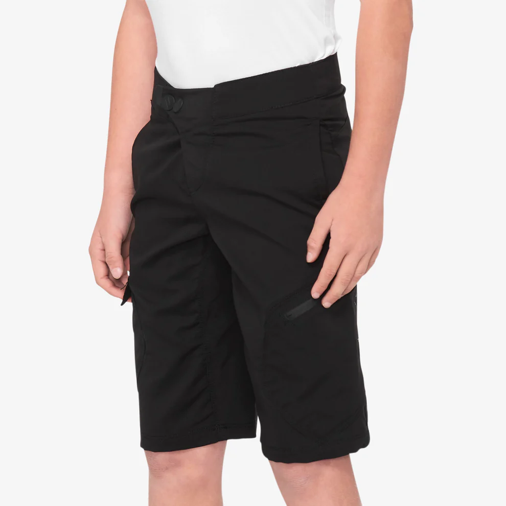 100% Youth Ridecamp Shorts Black