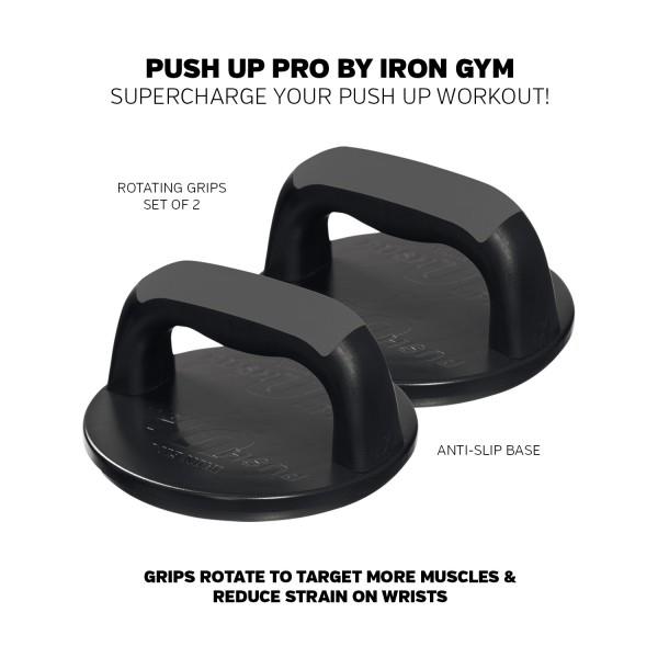 Iron Gym® Rotating Push Up Grips Iron Gym® Rotating Push Up Grips