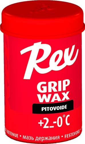 Rex Grip Wax Red Silver
