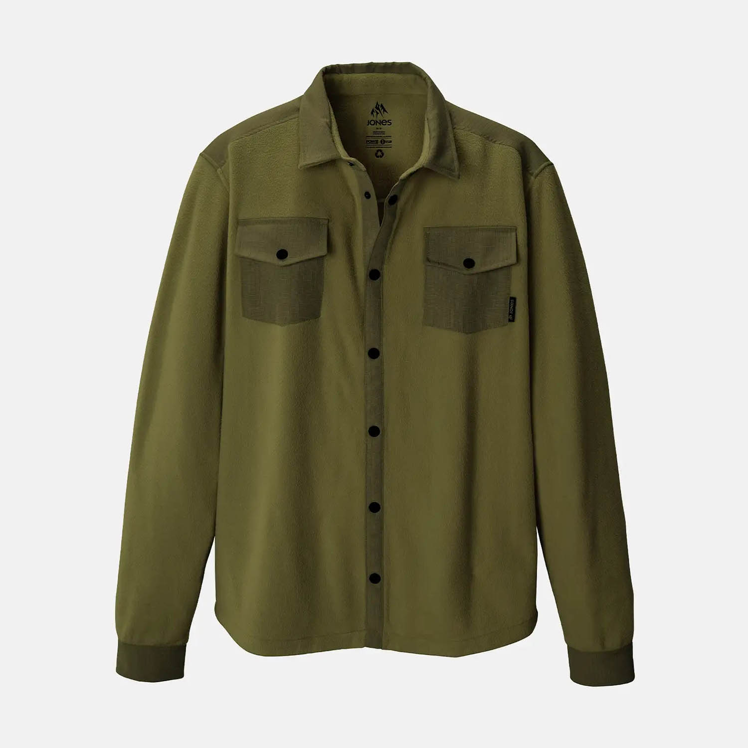 Jones December Fleece Shirt, Moss Green