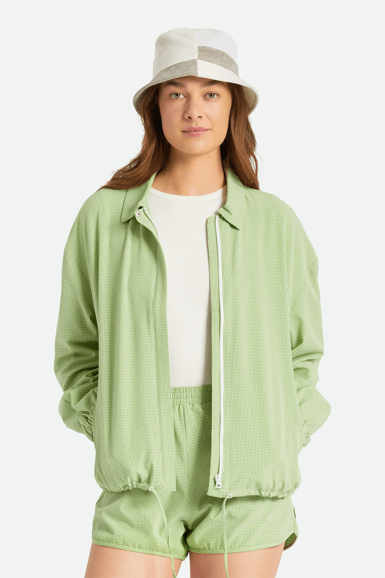 Brixton WMNS Leeds Jacket, Sun Green