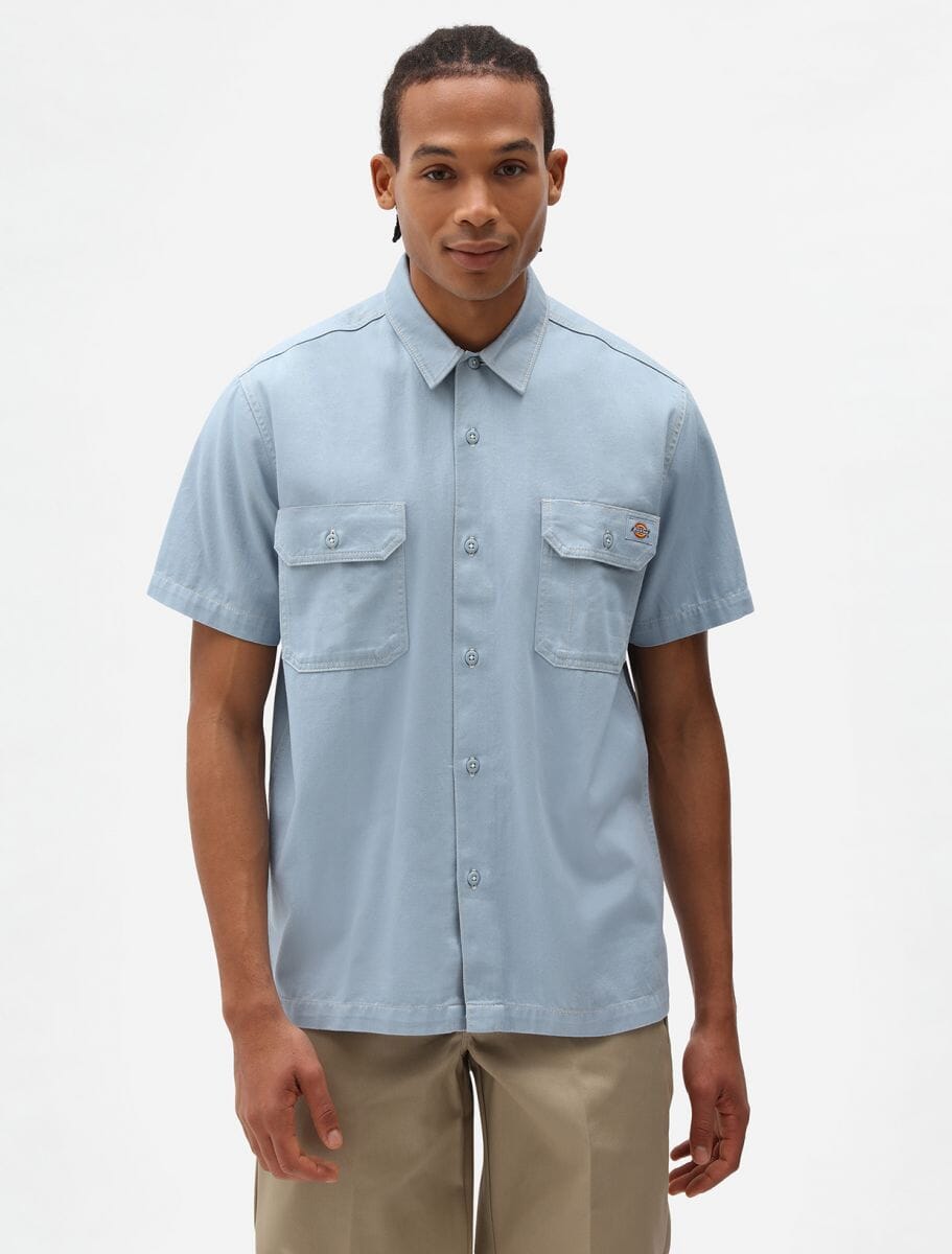Dickies Wolverton Shirt, Fog Blue Dickies Wolverton Shirt, Fog Blue