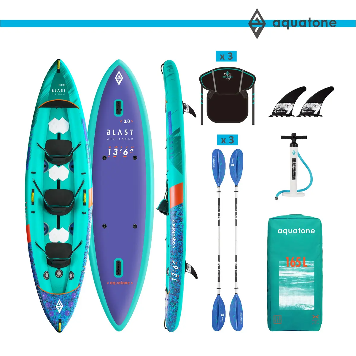 Aquatone Blast 13'6" Recreational