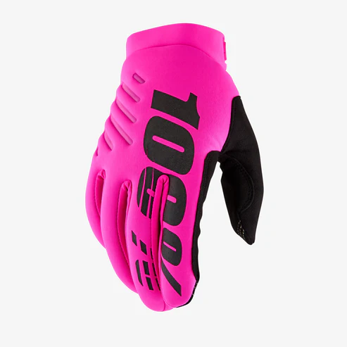100% WMNS Brisker Gloves,Neon Pink/Black