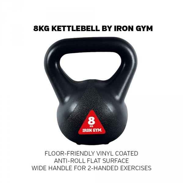 Iron Gym® 8Kg Kettlebell - Iron Gym® 8Kg Kettlebell -