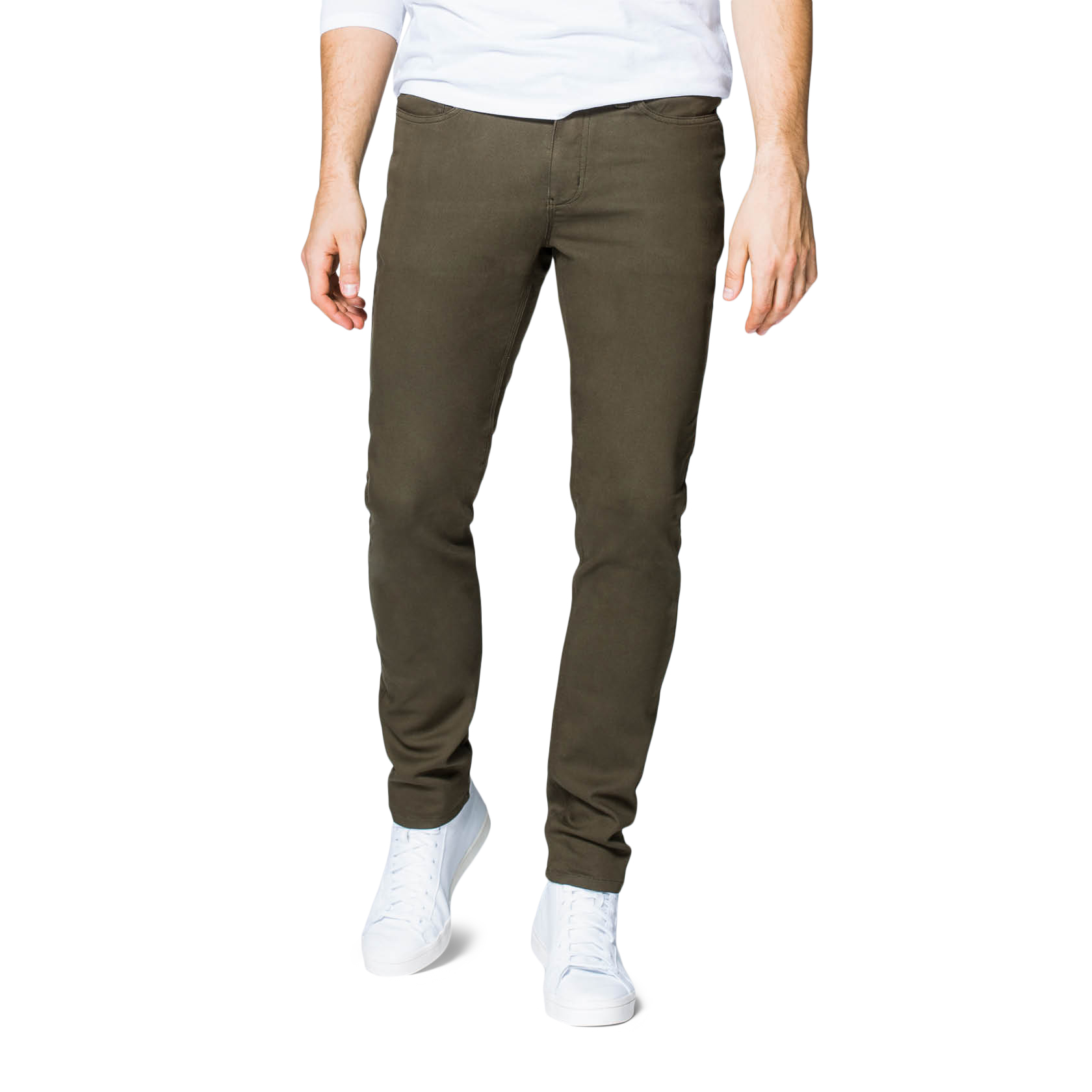 DUER No Sweat Pant Slim, Army Green DUER No Sweat Pant Slim, Army Green