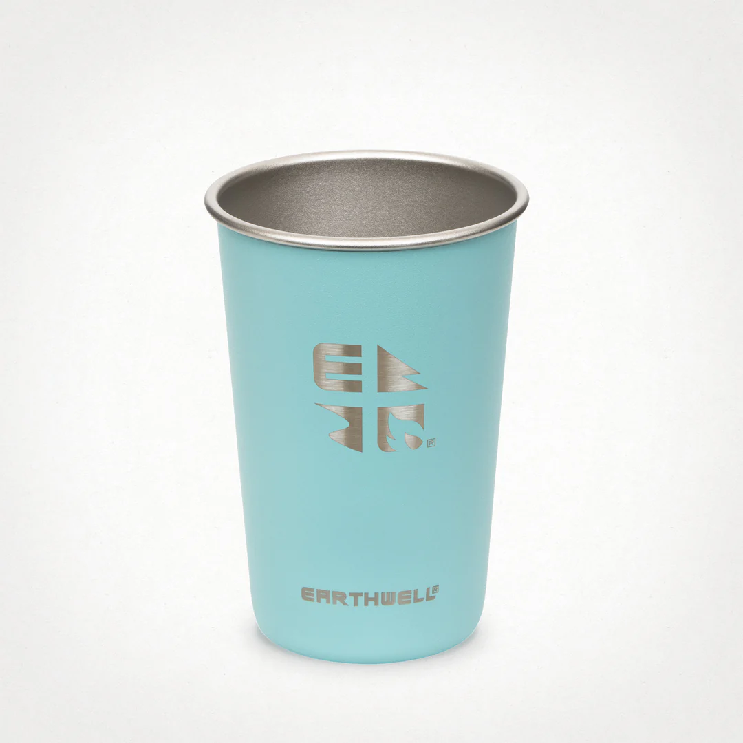 Earthwell Pint Cup 16oz, Aqua Blue Earthwell Pint Cup 16oz, Aqua Blue