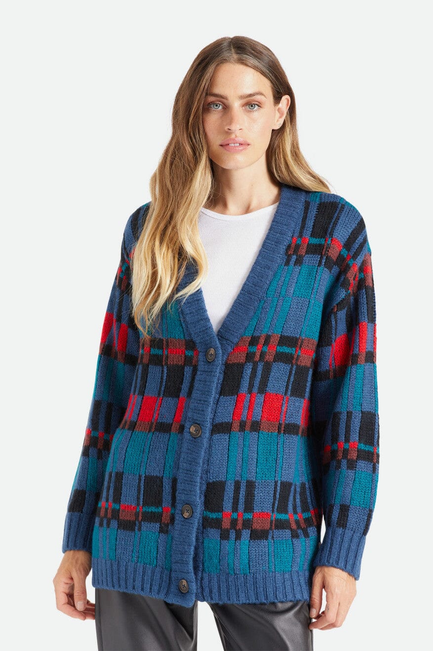 Brixton WMNS Ferriss Cardigan, Joe Blue Brixton WMNS Ferriss Cardigan, Joe Blue