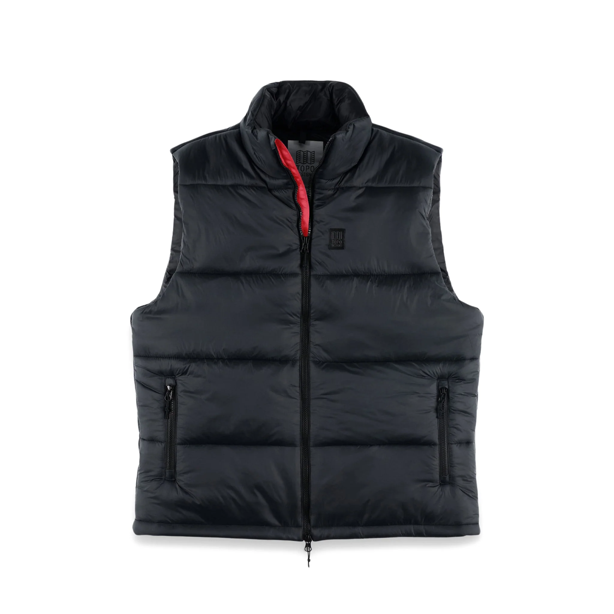 Topo Designs Mountain Puffer Vest, Black