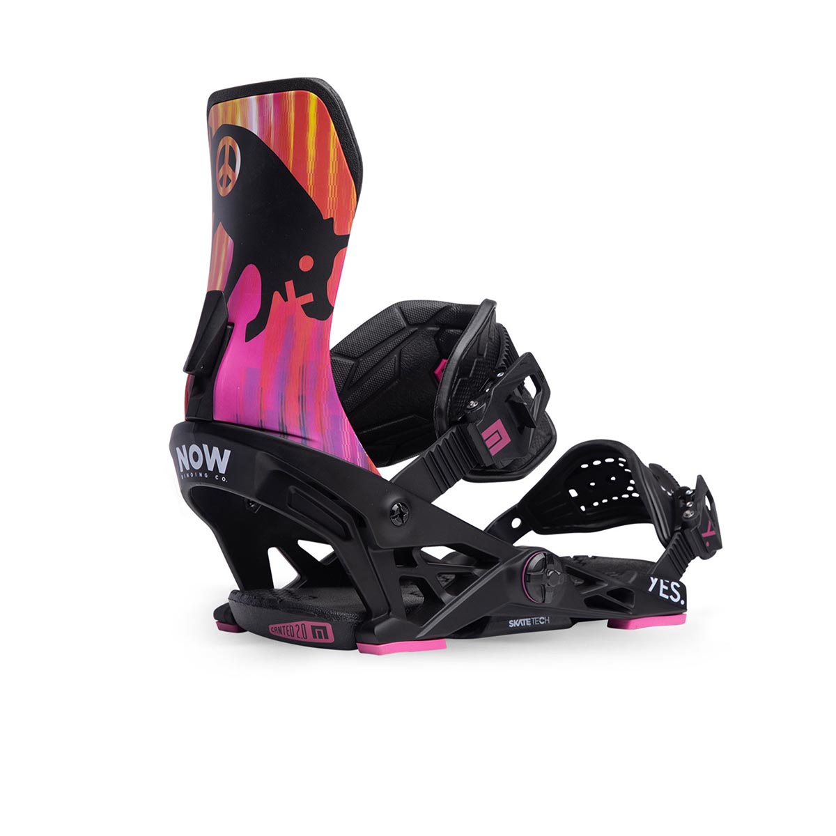 NOW YES. The Collab Bindings, Black/Pink