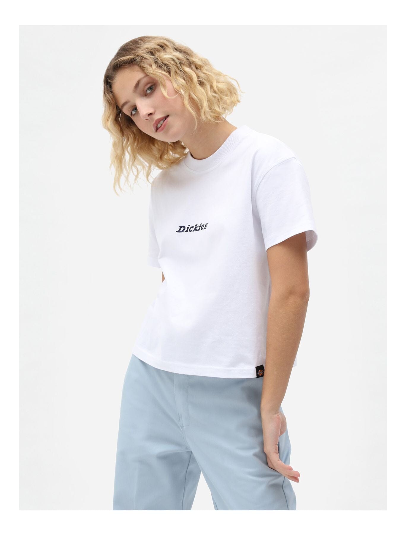 Dickies WMNS Loretto S/S Tee, White Dickies WMNS Loretto S/S Tee, White