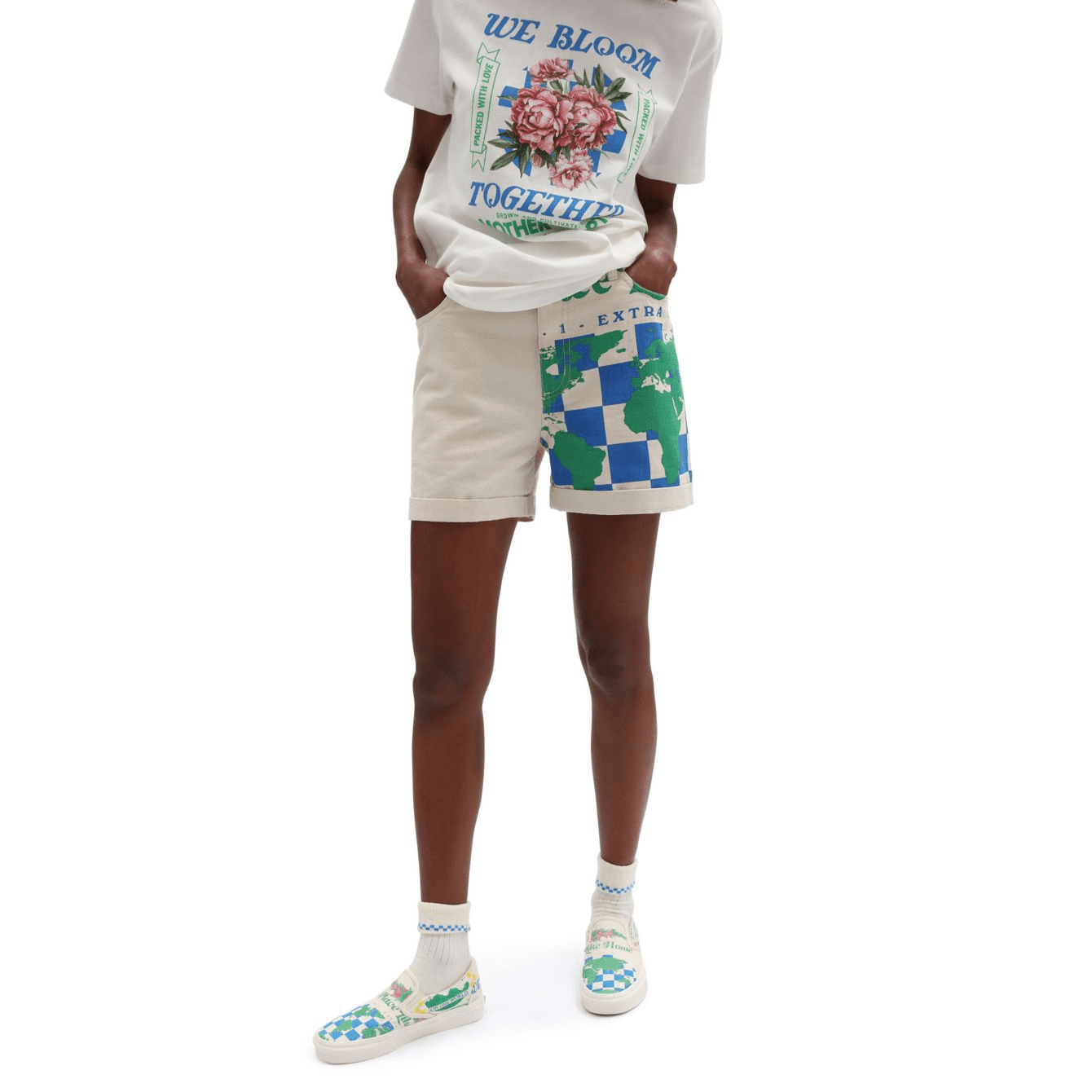 Vans WMNS Eco Positivity Shorts, Natural Vans WMNS Eco Positivity Shorts, Natural